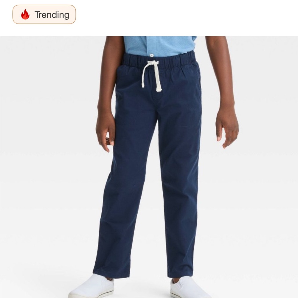 Cat & Jack Navy Drawstring Pants